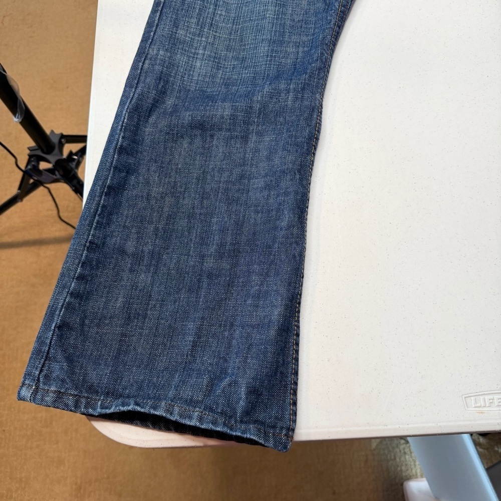 Perry Ellis Premium Denim Button Fly Jeans Mens 33x30 Blue Indigo Straight - Picture 2 of 14